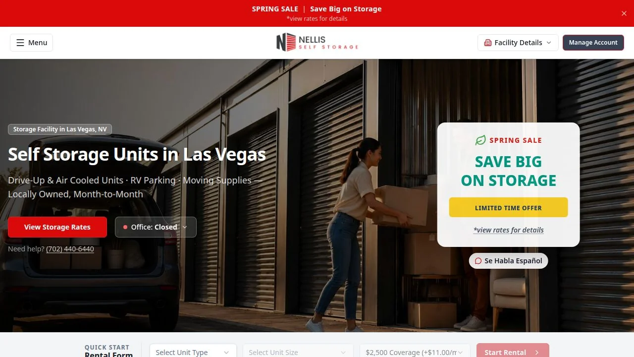 Nellis Self Storage cover